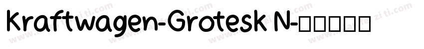 Kraftwagen-Grotesk N字体转换